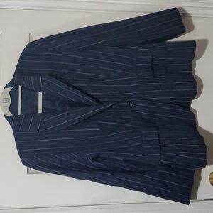 Ladies Navy Pinstripe blazer size 14
